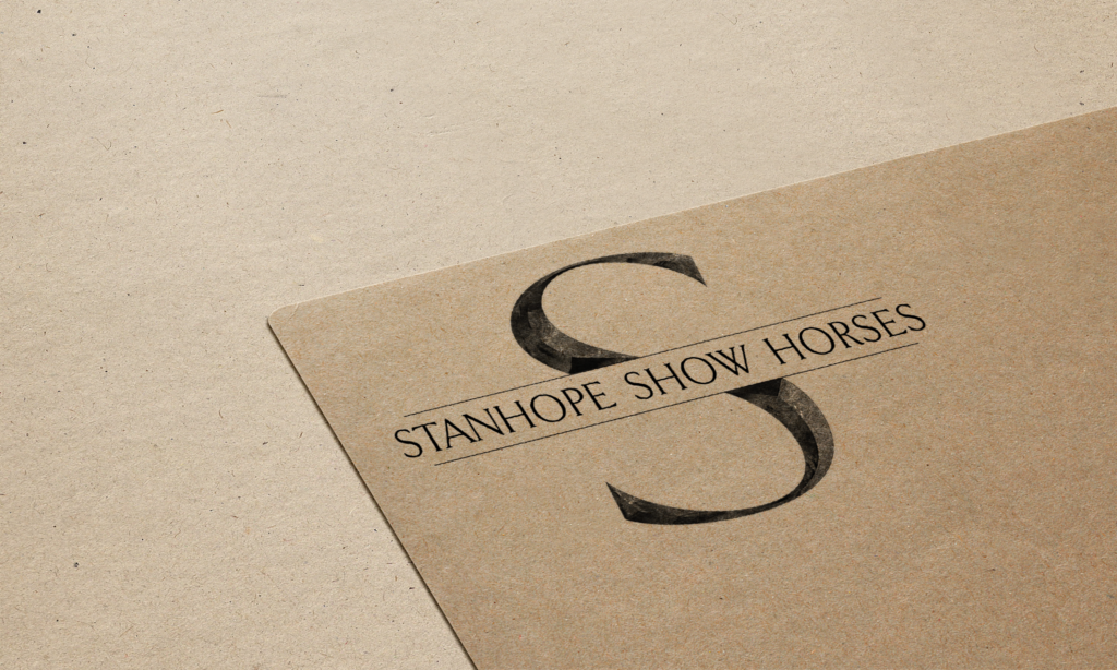 Stanhope Show Horses logo displayed on paper