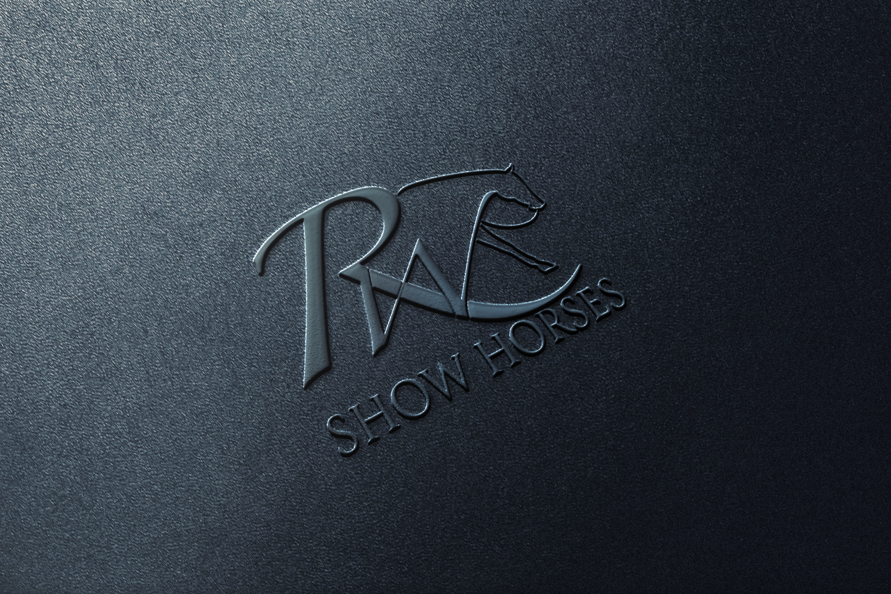 Embossed Logo for RW Show Horses